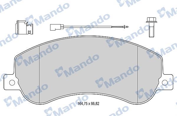 Mando MBF015034 Front disc brake pads, set MBF015034