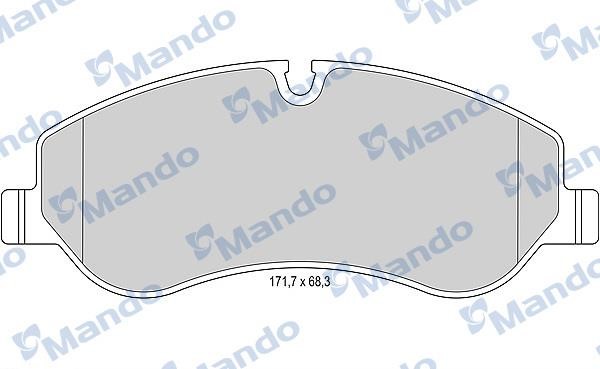 Mando MBF015046 Front disc brake pads, set MBF015046