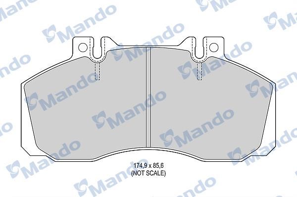 Mando MBF015049 Front disc brake pads, set MBF015049