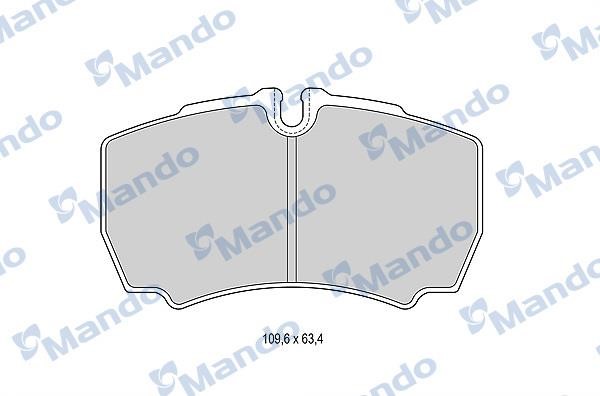 Mando MBF015050 Front disc brake pads, set MBF015050