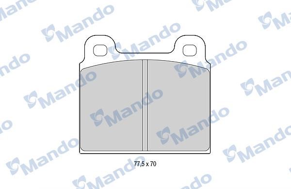Mando MBF015052 Front disc brake pads, set MBF015052