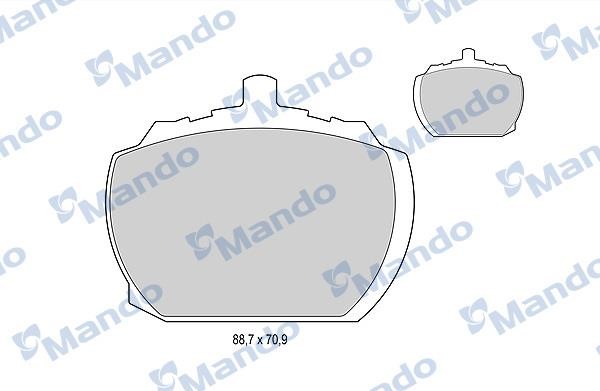 Mando MBF015054 Front disc brake pads, set MBF015054