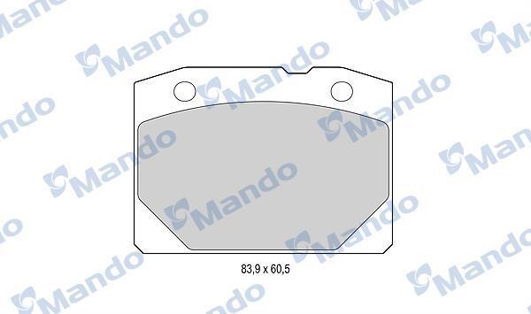 Mando MBF015055 Front disc brake pads, set MBF015055