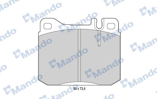 Mando MBF015056 Front disc brake pads, set MBF015056