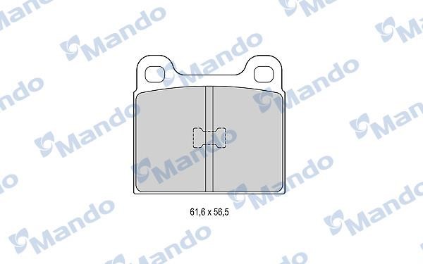 Mando MBF015057 Front disc brake pads, set MBF015057
