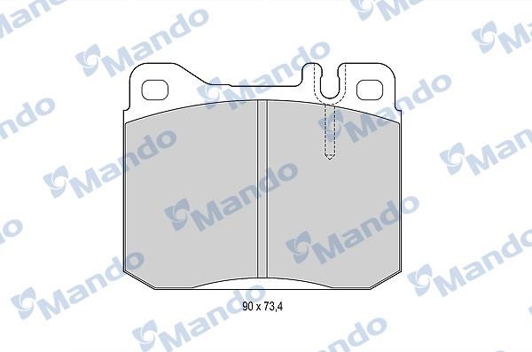 Mando MBF015058 Front disc brake pads, set MBF015058