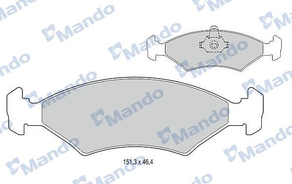 Mando MBF015059 Front disc brake pads, set MBF015059