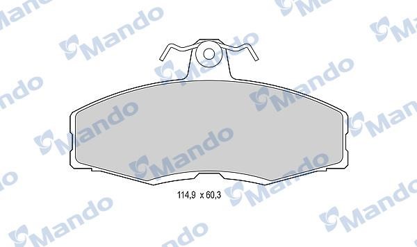 Mando MBF015063 Front disc brake pads, set MBF015063