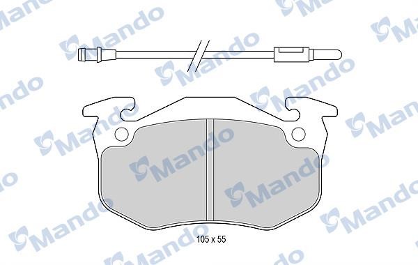 Mando MBF015065 Front disc brake pads, set MBF015065