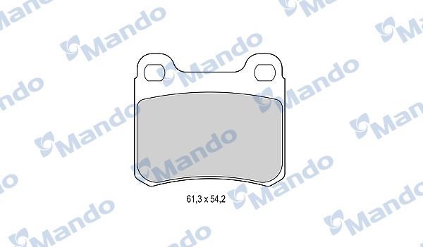 Mando MBF015066 Rear disc brake pads, set MBF015066