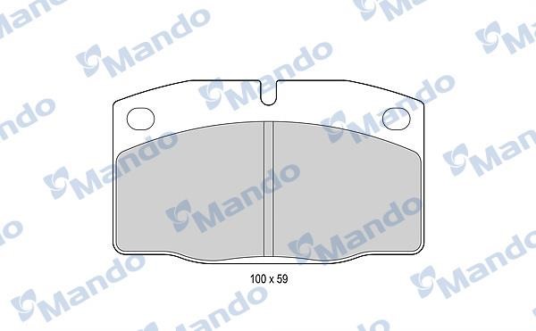 Mando MBF015067 Front disc brake pads, set MBF015067