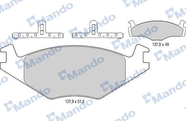 Mando MBF015068 Front disc brake pads, set MBF015068