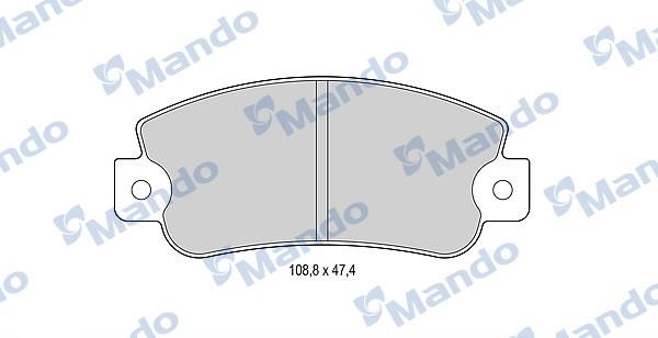Mando MBF015071 Front disc brake pads, set MBF015071
