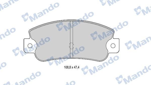 Mando MBF015072 Rear disc brake pads, set MBF015072