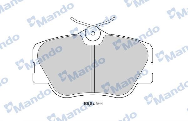 Mando MBF015073 Front disc brake pads, set MBF015073