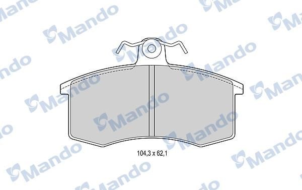 Mando MBF015075 Front disc brake pads, set MBF015075