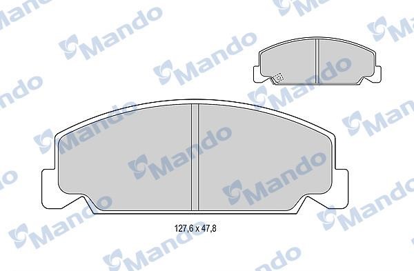 Mando MBF015077 Front disc brake pads, set MBF015077