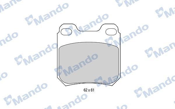 Mando MBF015081 Front disc brake pads, set MBF015081