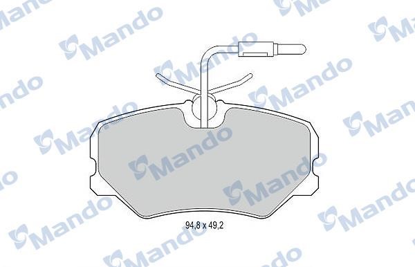 Mando MBF015082 Front disc brake pads, set MBF015082