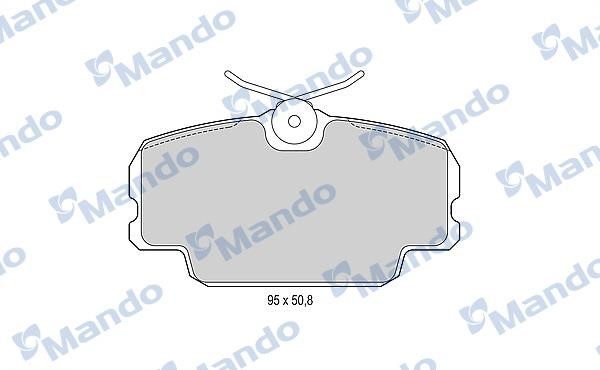 Mando MBF015084 Front disc brake pads, set MBF015084