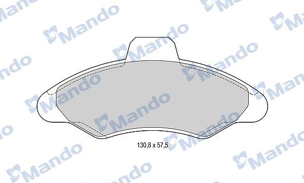 Mando MBF015085 Front disc brake pads, set MBF015085