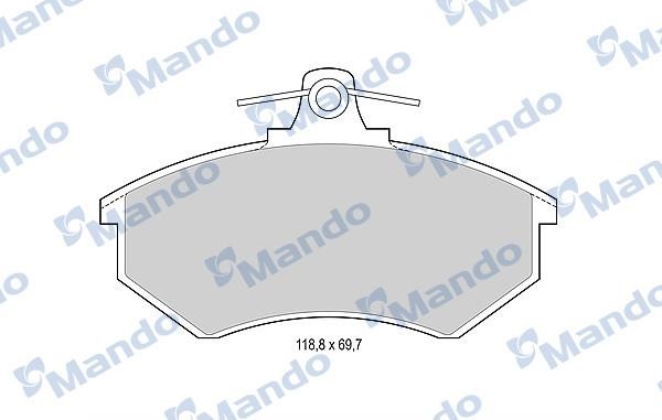 Mando MBF015088 Front disc brake pads, set MBF015088
