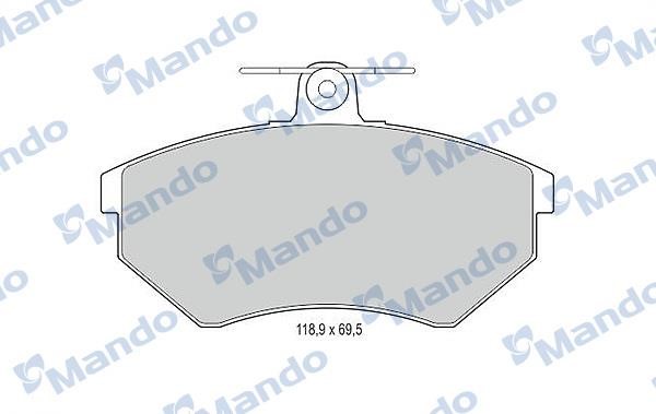 Mando MBF015089 Front disc brake pads, set MBF015089