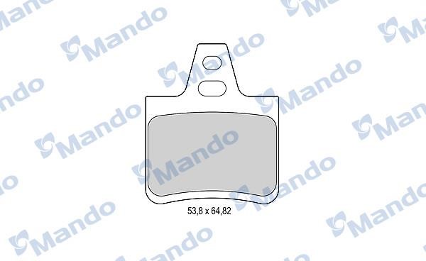 Mando MBF015090 Rear disc brake pads, set MBF015090