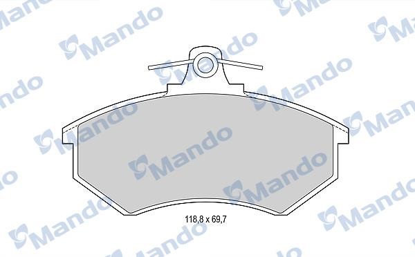 Mando MBF015092 Front disc brake pads, set MBF015092