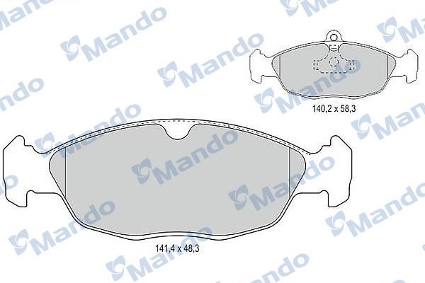 Mando MBF015094 Front disc brake pads, set MBF015094