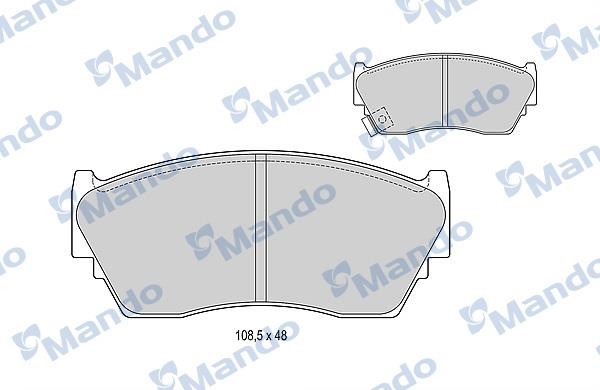 Mando MBF015096 Front disc brake pads, set MBF015096