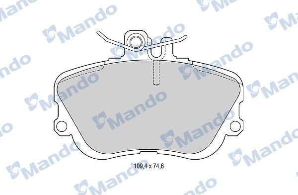 Mando MBF015107 Front disc brake pads, set MBF015107