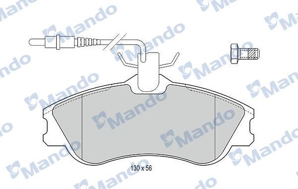 Mando MBF015118 Front disc brake pads, set MBF015118