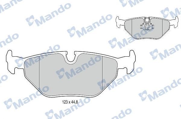 Mando MBF015120 Rear disc brake pads, set MBF015120