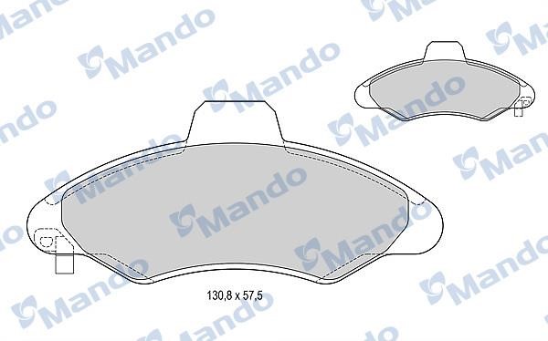 Mando MBF015130 Front disc brake pads, set MBF015130