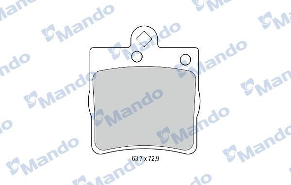 Mando MBF015140 Rear disc brake pads, set MBF015140