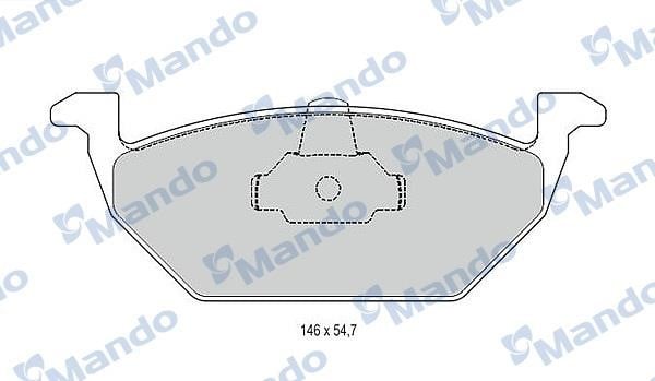 Mando MBF015144 Front disc brake pads, set MBF015144