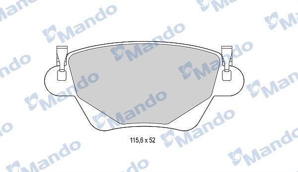 Mando MBF015152 Rear disc brake pads, set MBF015152