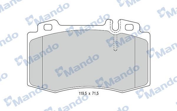 Mando MBF015154 Front disc brake pads, set MBF015154