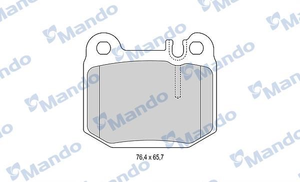 Mando MBF015156 Rear disc brake pads, set MBF015156