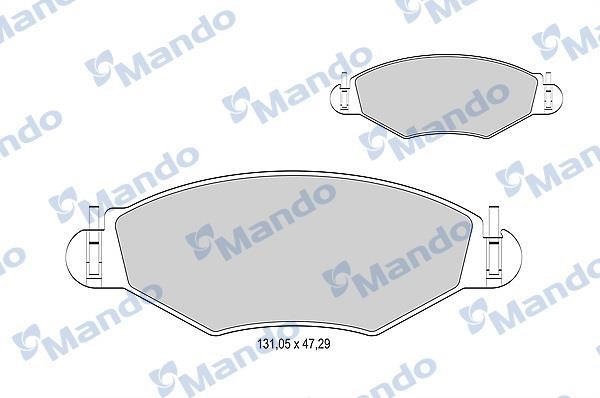 Mando MBF015163 Front disc brake pads, set MBF015163