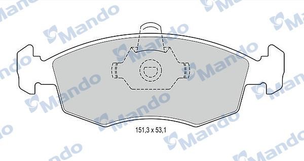 Mando MBF015166 Front disc brake pads, set MBF015166