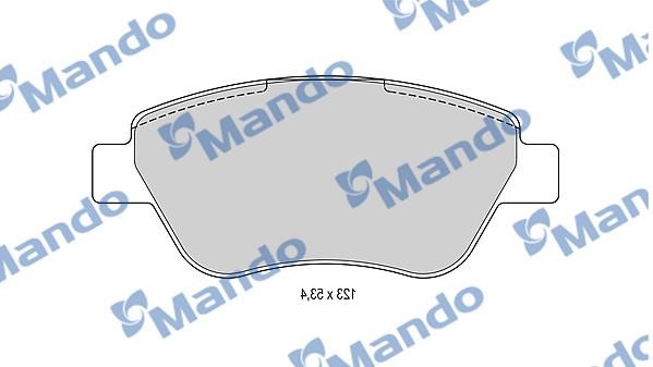 Mando MBF015167 Front disc brake pads, set MBF015167
