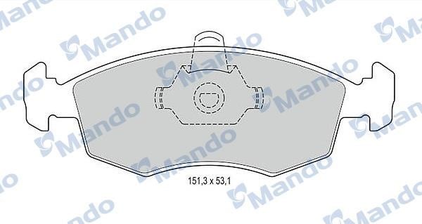 Mando MBF015174 Front disc brake pads, set MBF015174