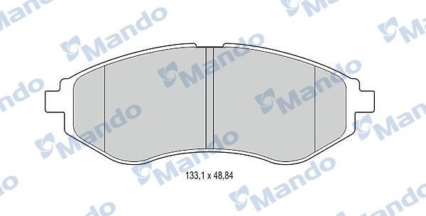 Mando MBF015186 Front disc brake pads, set MBF015186