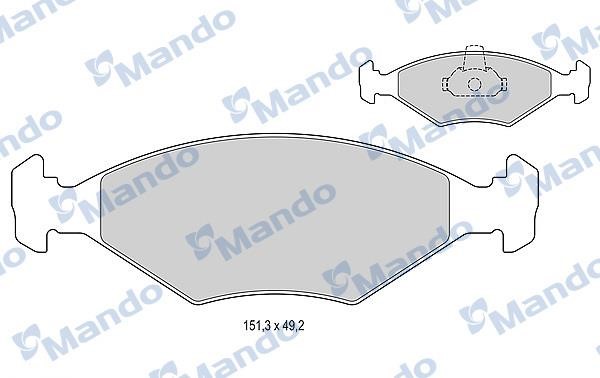 Mando MBF015193 Front disc brake pads, set MBF015193