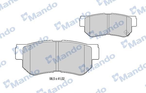 Mando MBF015202 Front disc brake pads, set MBF015202