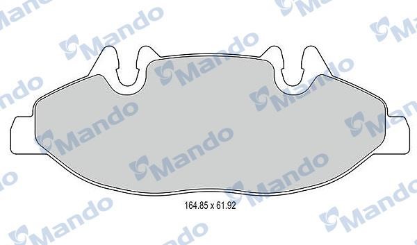 Mando MBF015208 Front disc brake pads, set MBF015208