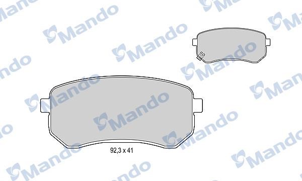 Mando MBF015217 Brake Pad Set, disc brake MBF015217