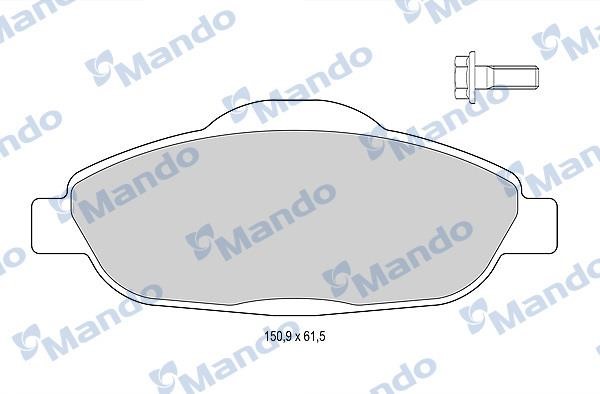Mando MBF015237 Front disc brake pads, set MBF015237